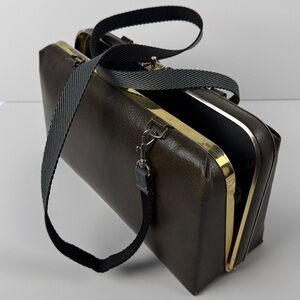 1960s Dover clutch hand bag, and Gold Zippered Pouch